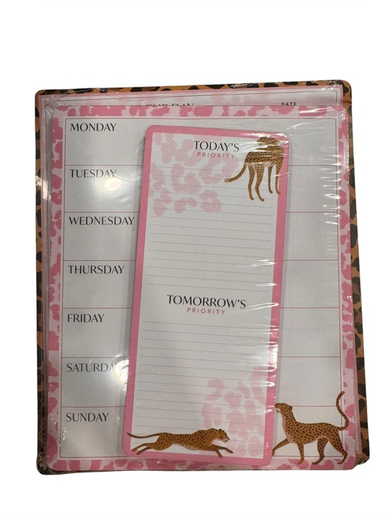 Other - Pink Leopard Weekly Planner Notepad